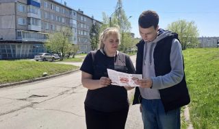 Уличная акция «Выбираем жизнь без табачного дыма»
